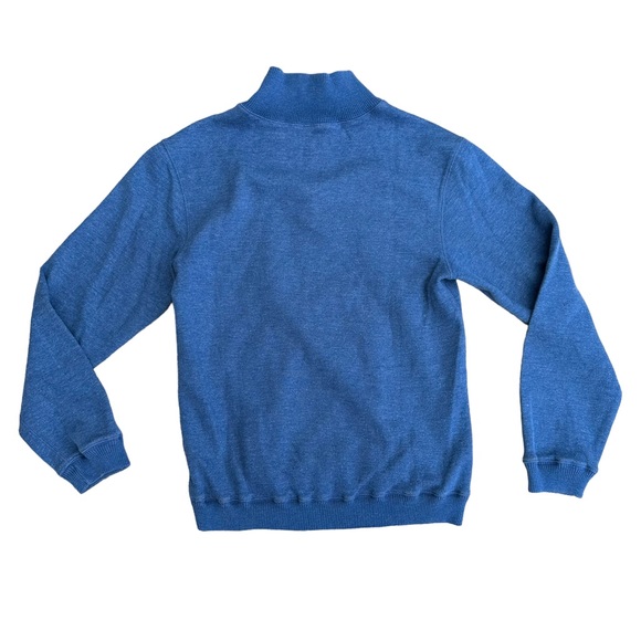 Disney Parks Sweatshirt Mens 1/2 Zip Long Sleeve Cowl Neck Stretch Blue Small - Picture 5 of 14